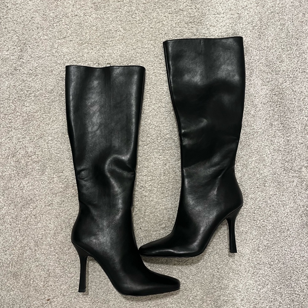 Steve Madden Black Heeled Boots